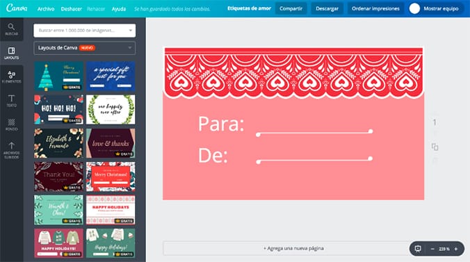 trabajando con canva