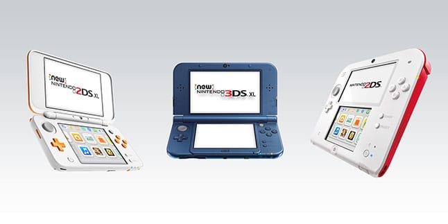 Nintendo 3DS y  Nintendo 2DS